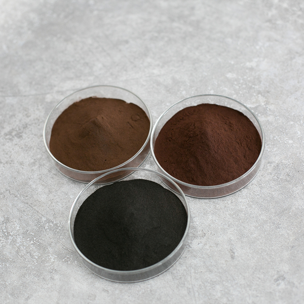 Poudre de couleur caramel